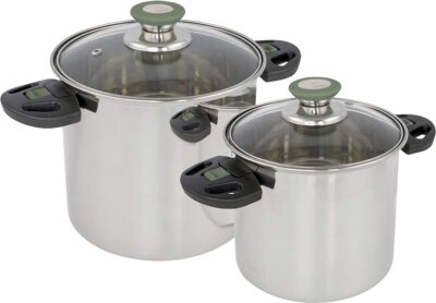 Bo-Camp - Pannenset - Elegance Compact 2 - 2-Delig - RVS