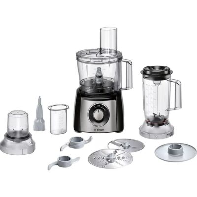 Bosch MCM3501M MultiTalent 3 - Keukenmachine - 800W - Foodprocessor - Zwart/RVS