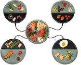 Bourgini Chef's Dinner Party Gourmetstel - Glazed Grey – 4 Personen – Bakplaat – PFAS-vrij – Vaatwasserbestendig - Uitbr