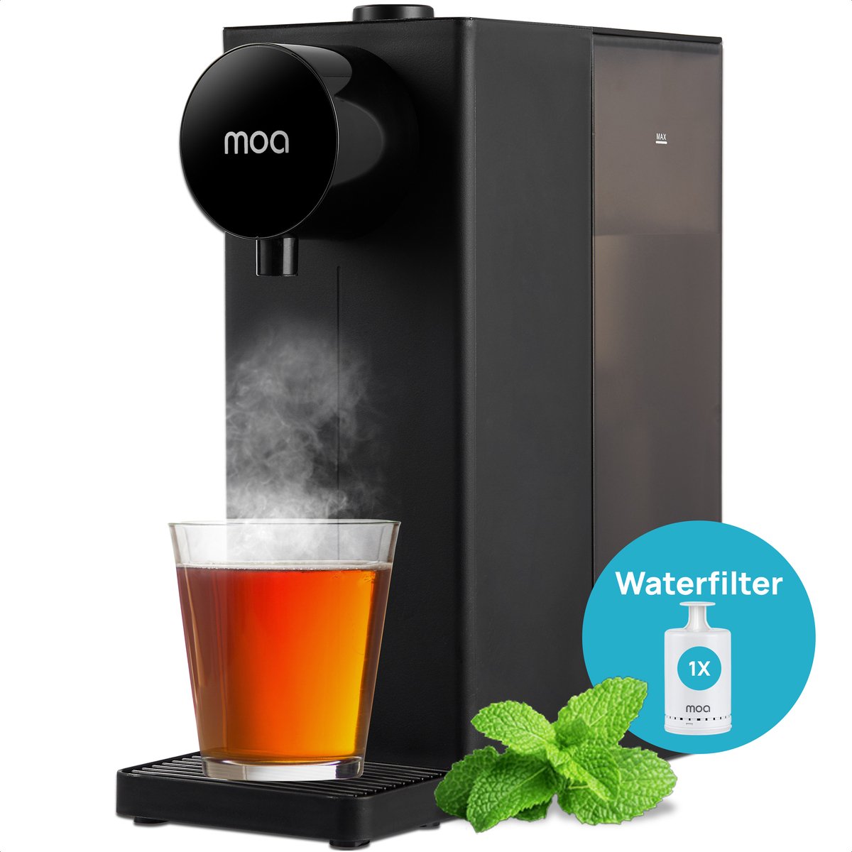 CASO HW550 Heetwaterdispenser 2,9L – Snelle Instant Waterkoker met Temperatuur- & Volume-instelling – Zwart