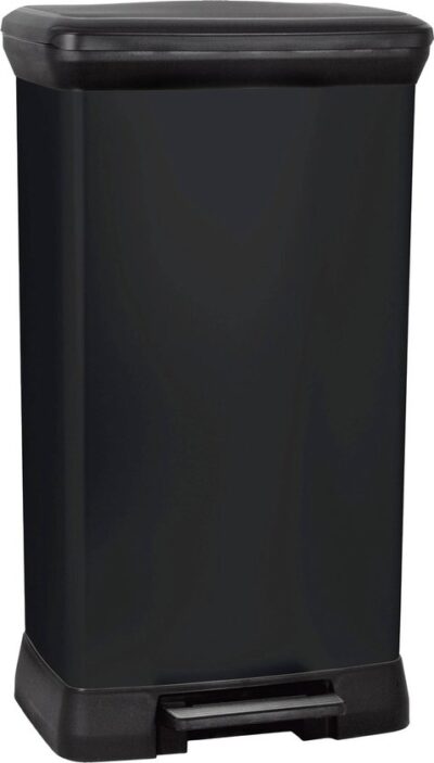 Curver Decobin Prullenbak - 50L - 39x29x72 cm - Zwart