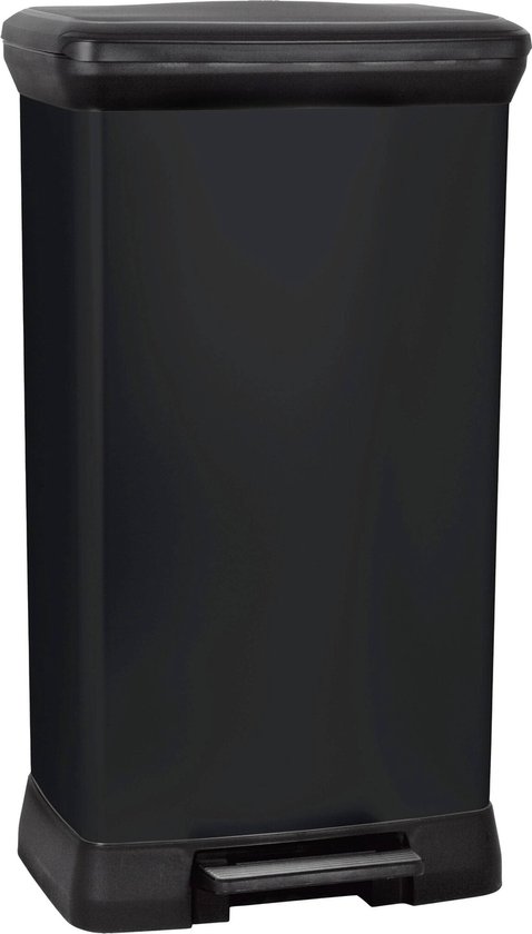 Curver Decobin Prullenbak - 50L - 39x29x72 cm - Zwart