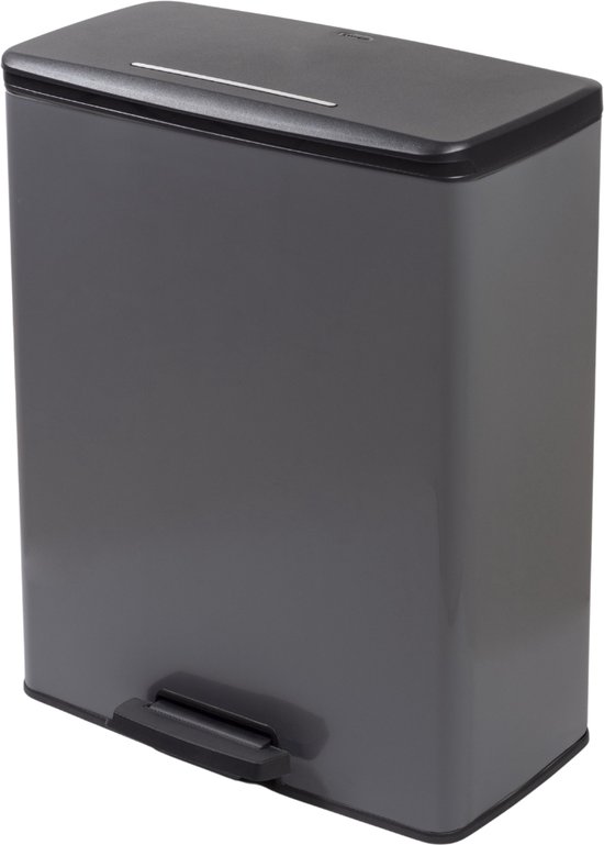 Curver Decobin Prullenbak - 65L - Rechthoekig - Grijs
