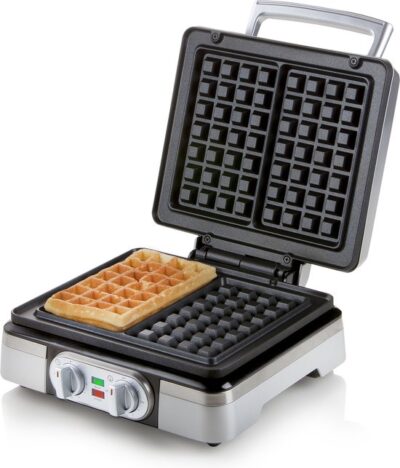 DOMO DO9149W - Wafelijzer - Belgische wafels 4x7 - Timer - Zilver