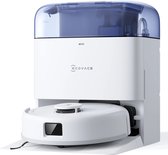 ECOVACS - DEEBOT Mini Blauw - compacte Robotstofzuiger - 9.000 Pa zuigkracht- Zelfreinigende Robotstofzuiger met Warmwat