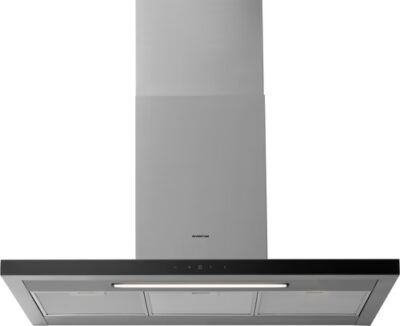 Extracteur de cheminée Inventum AKB9015RVS à paroi plate 90 cm - Capacité d'extraction 700 m3/h - Adapté à la cuisine ou