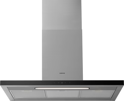 Extracteur de cheminée Inventum AKB9015RVS à paroi plate 90 cm - Capacité d'extraction 700 m3/h - Adapté à la cuisine ou
