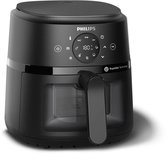 Friteuse à air Philips série 2000 - NA210/00 - Fenêtre d'observation - RapidAir - 3,2L - Jusqu'à 3 personnes - Noir