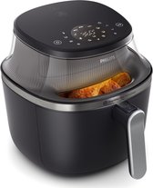 Friteuse à air Philips série 3000 - NA331/00 - Fenêtre d'observation - RapidAir Plus - 6,2L - Jusqu'à 5 personnes - Noir