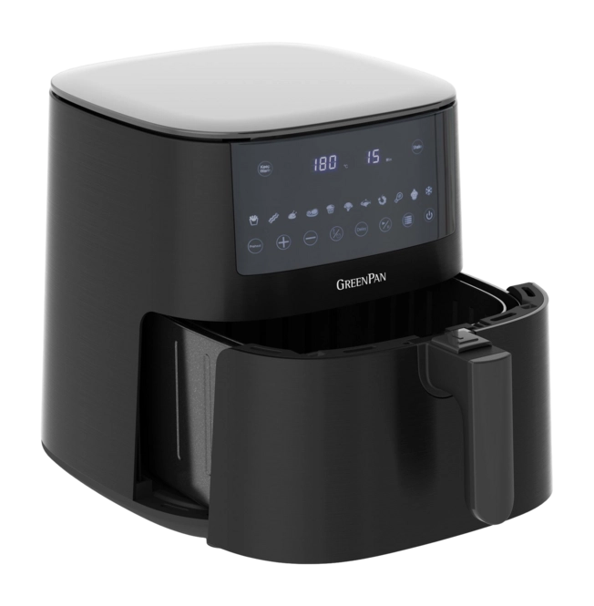 Greenpan Bistro XL Airfryer - 7,2l - 11 programma's - Digitale led-display met aanraakscherm - PFAS-vrij - Vermogen: 165