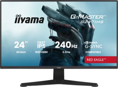 iiyama G-Master G2471HS-B1 Red Eagle - 24 inch - Full HD - IPS - 240 Hz - G-Sync compatible