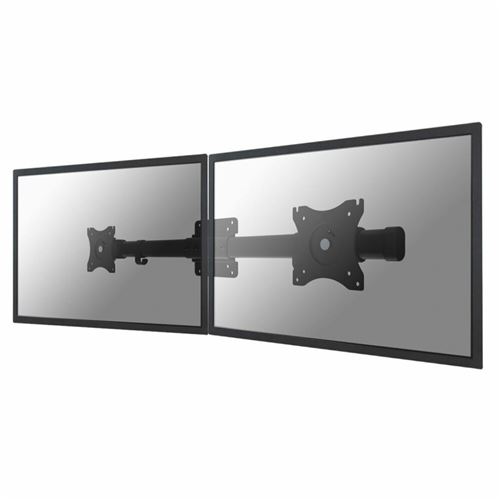Neomounts FPMA-CB100BLACK Crossbar monitorarm adapter van 1 naar 2 schermen - 10-27" - 0-10 kg/scherm - VESA 75x75-100x1