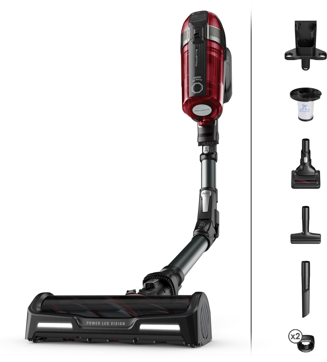 Rowenta X-Force Flex 12.60 RH98A8 - Steelstofzuiger - Draadloos - Ideaal voor huisdiereigenaren - Krachtige 150 Airwatt