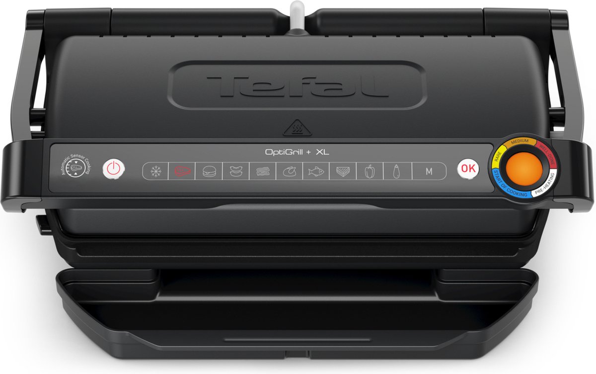 Tefal OptiGrill+ XL GC7278 Grill Smart Contact - 9 programmes automatiques - Indicateur de cuisson - Plaques antiadhésen