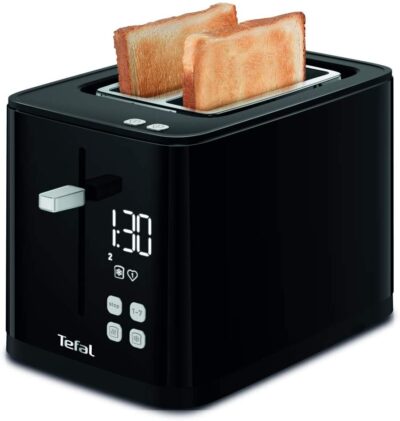 Tefal Smart & Light TL6408 - Broodrooster XL - 4 Sneden brood - Digitaal Display - 7 Bruiningsniveau's - Uitneembare kru